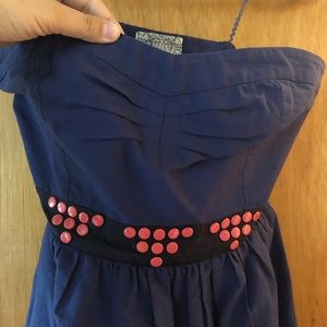 Anthropologie Floreat strapless dress